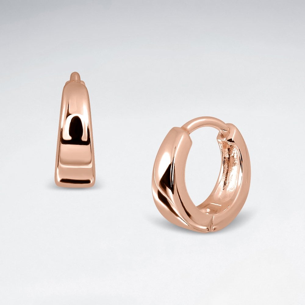 Sterling Silver Huggie Hoop Earrings