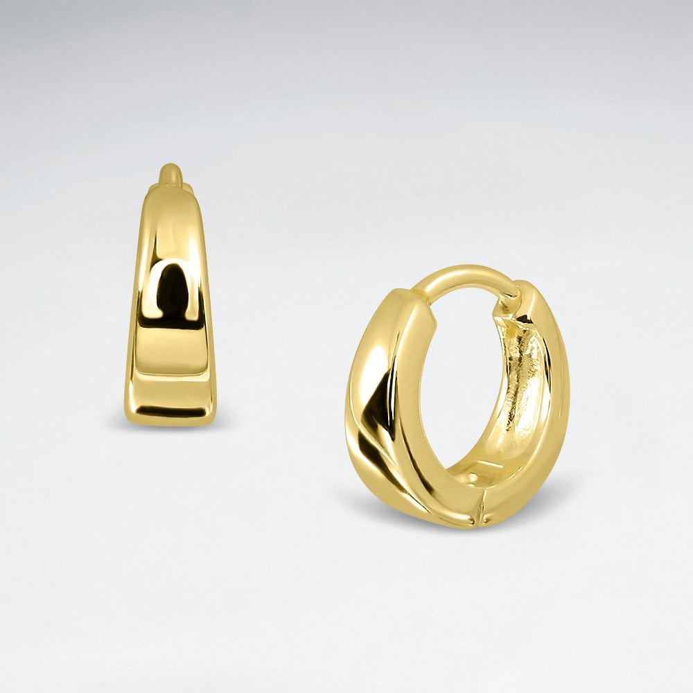 Sterling Silver Huggie Hoop Earrings