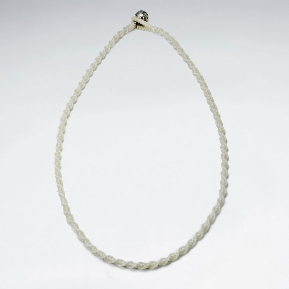 Minimalistic Waxed Cotton Necklace