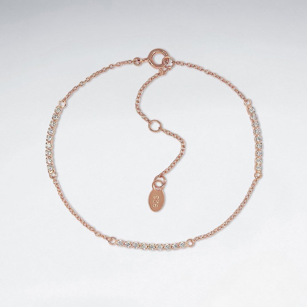 Sterling Silver Cubic Zirconia Bracelet