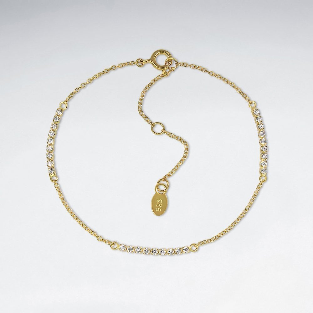 Sterling Silver Cubic Zirconia Bracelet