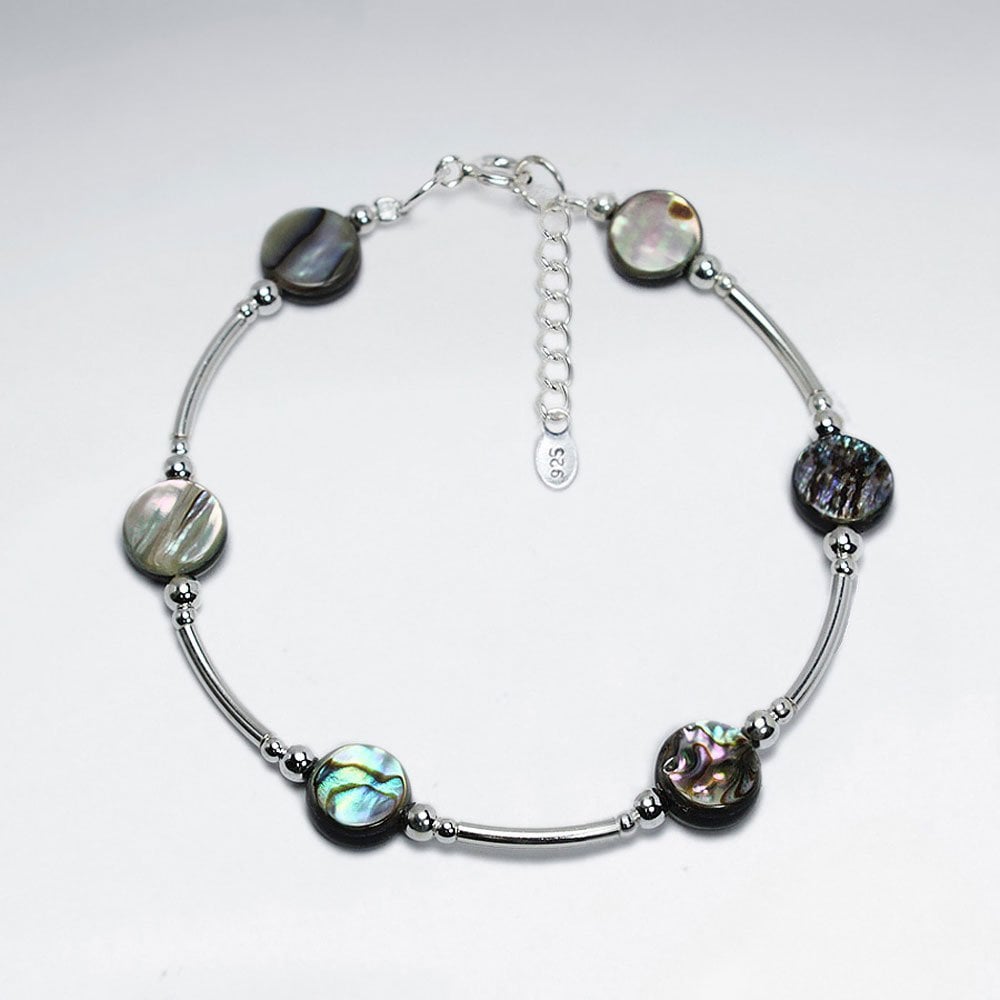 Silver Bracelet With Pawa Disk