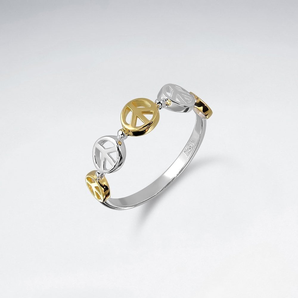 Sterling Silver Peace Ring