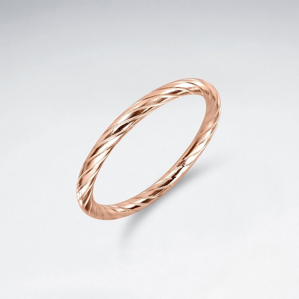 Sterling Silver Rope Twist Ring