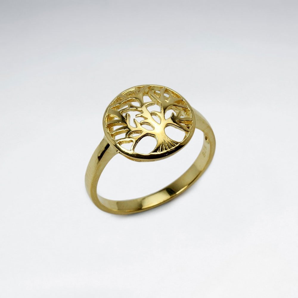 Enchanting Tree of Life Sterling Silver Ring