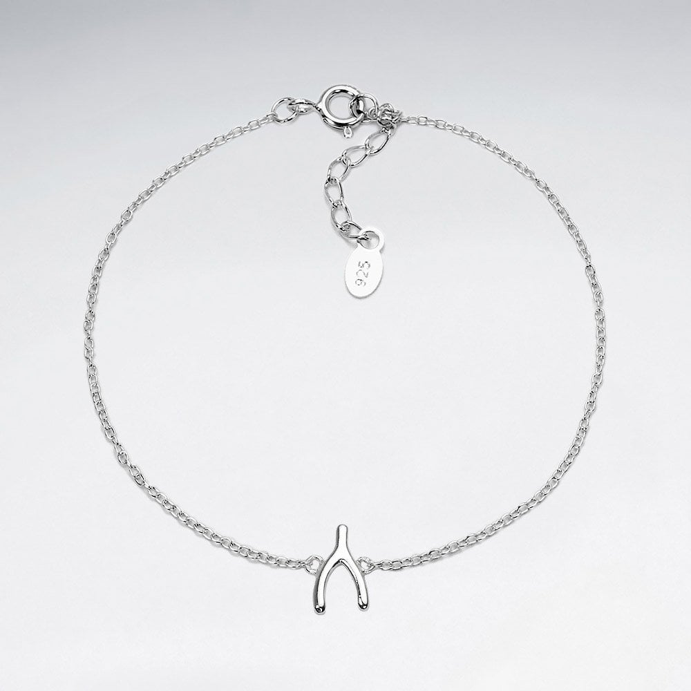 Sterling Silver Wishbone Bracelet