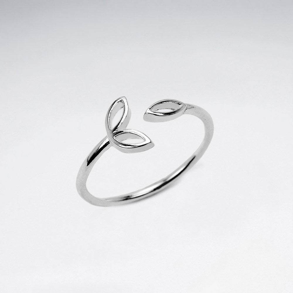 Sterling Silver Seed and Plant Ring