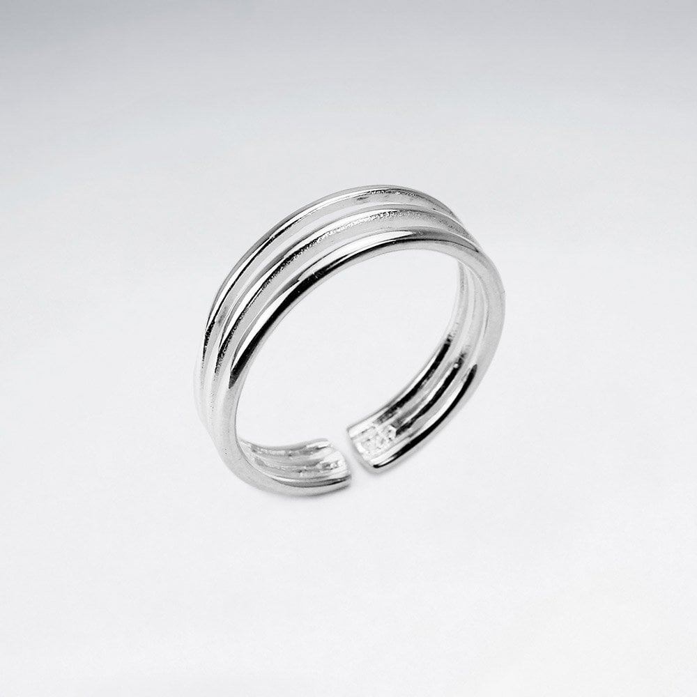 Sterling Silver Triple Band Ring