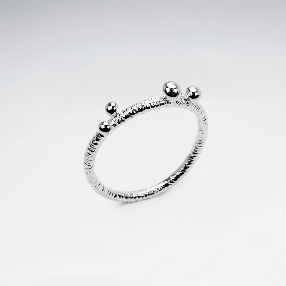 Sterling Silver Multi-Ball Ring