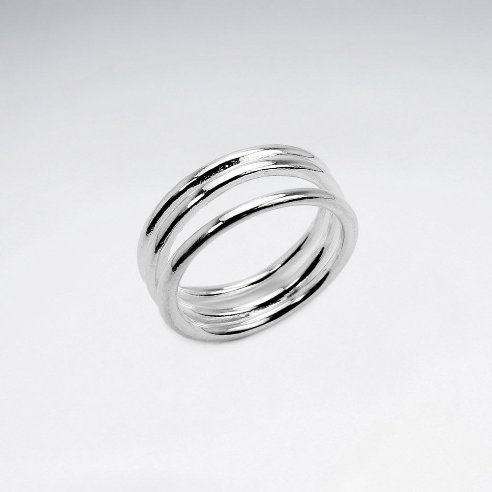 Sterling Silver Coil Spring Ring