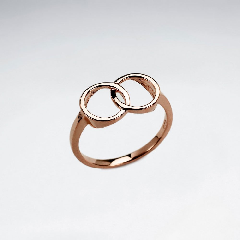 Sterling Silver Interlocked Circle Ring