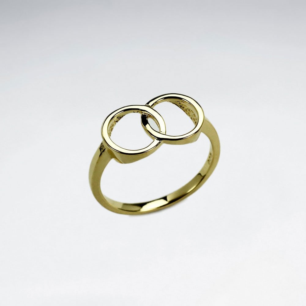 Sterling Silver Interlocked Circle Ring