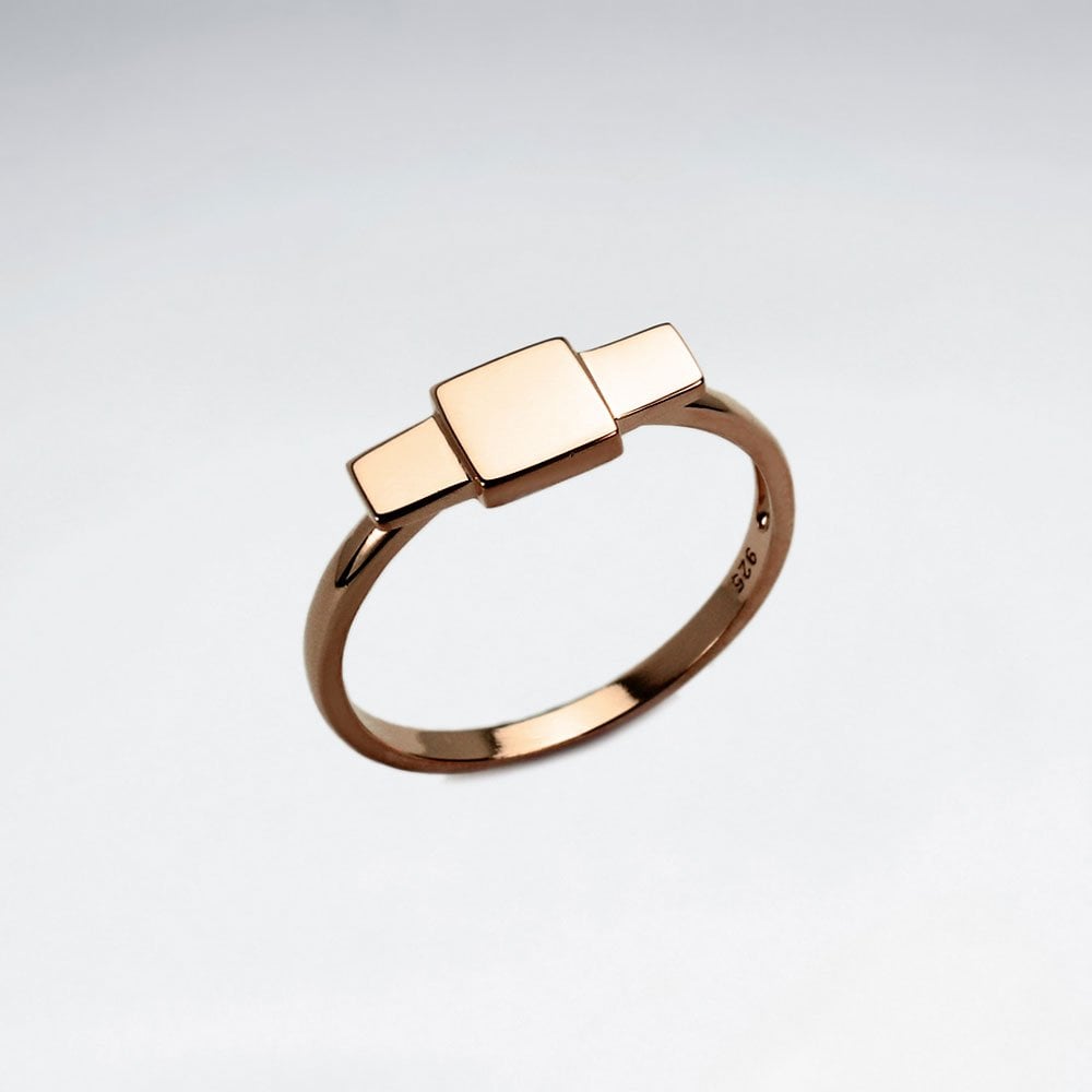 Sterling Silver Geometric Silhouette Ring