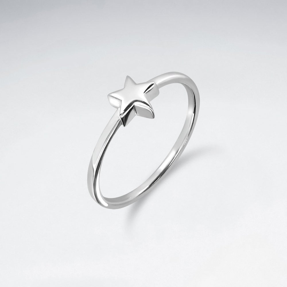 Sterling Silver Celestial Star Ring