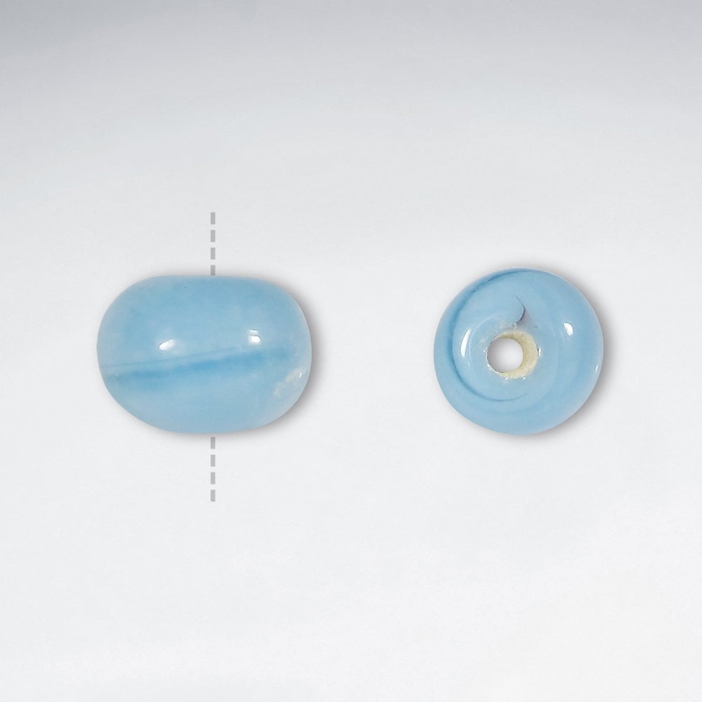 4.4x4.2mm Smooth Round Veined Glass Czech Beads pkg of 200