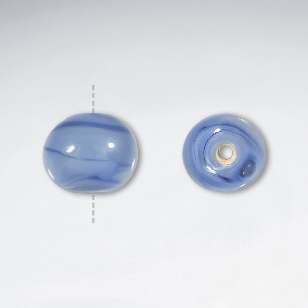 8.4x6.7mm Smooth Round Glass Czech Beads pkg of 50