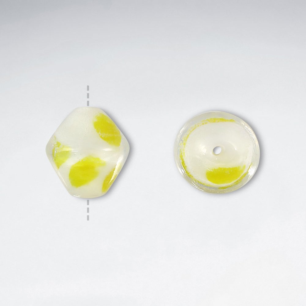 12.9x14mm Bicone Smooth Lampwork Glass Beadspack pkg of 30