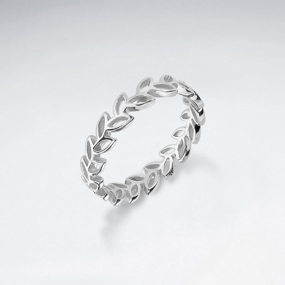 Sterling Silver Laurel Wreath Ring