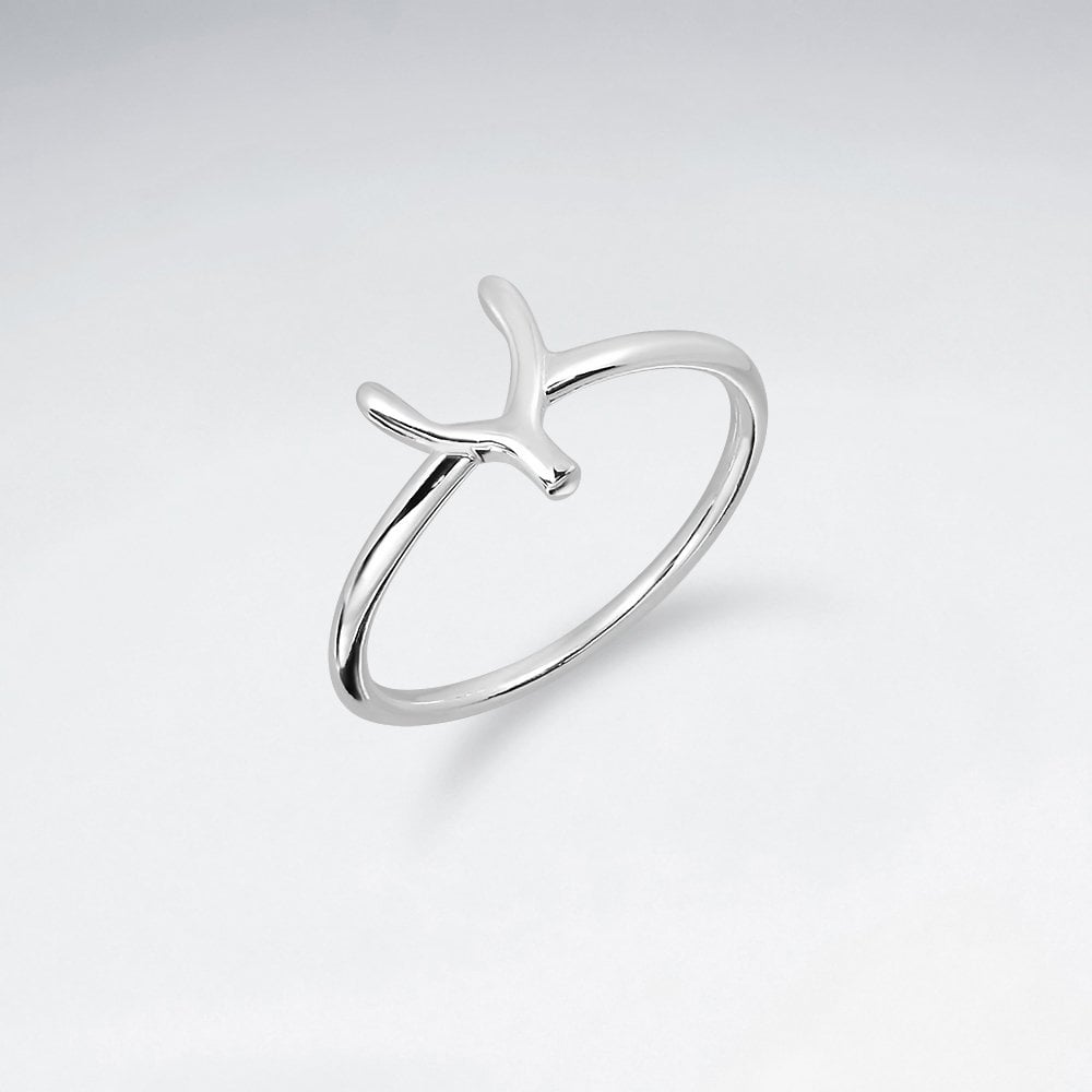 Sterling Silver Lucky Wishbone Ring