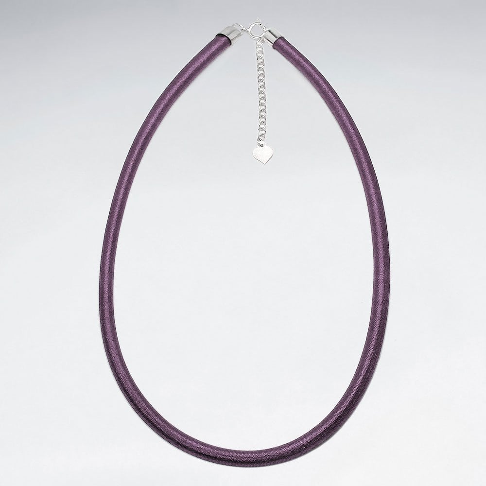 925 Sterling Silver With Silk Necklace