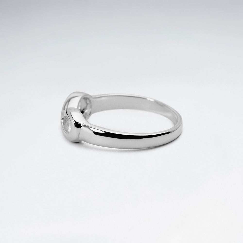 Polished Sterling Silver Infinity Ring