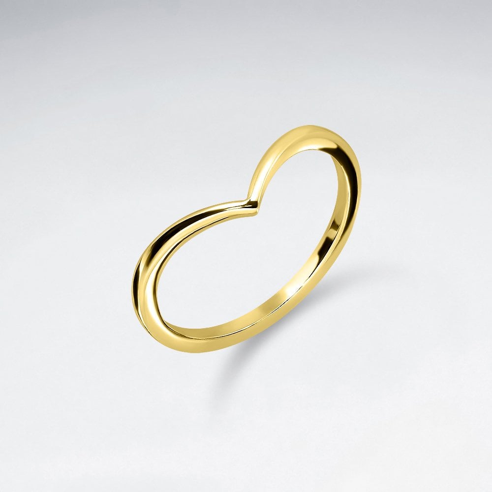 Sterling Silver Stackable Chevron Ring