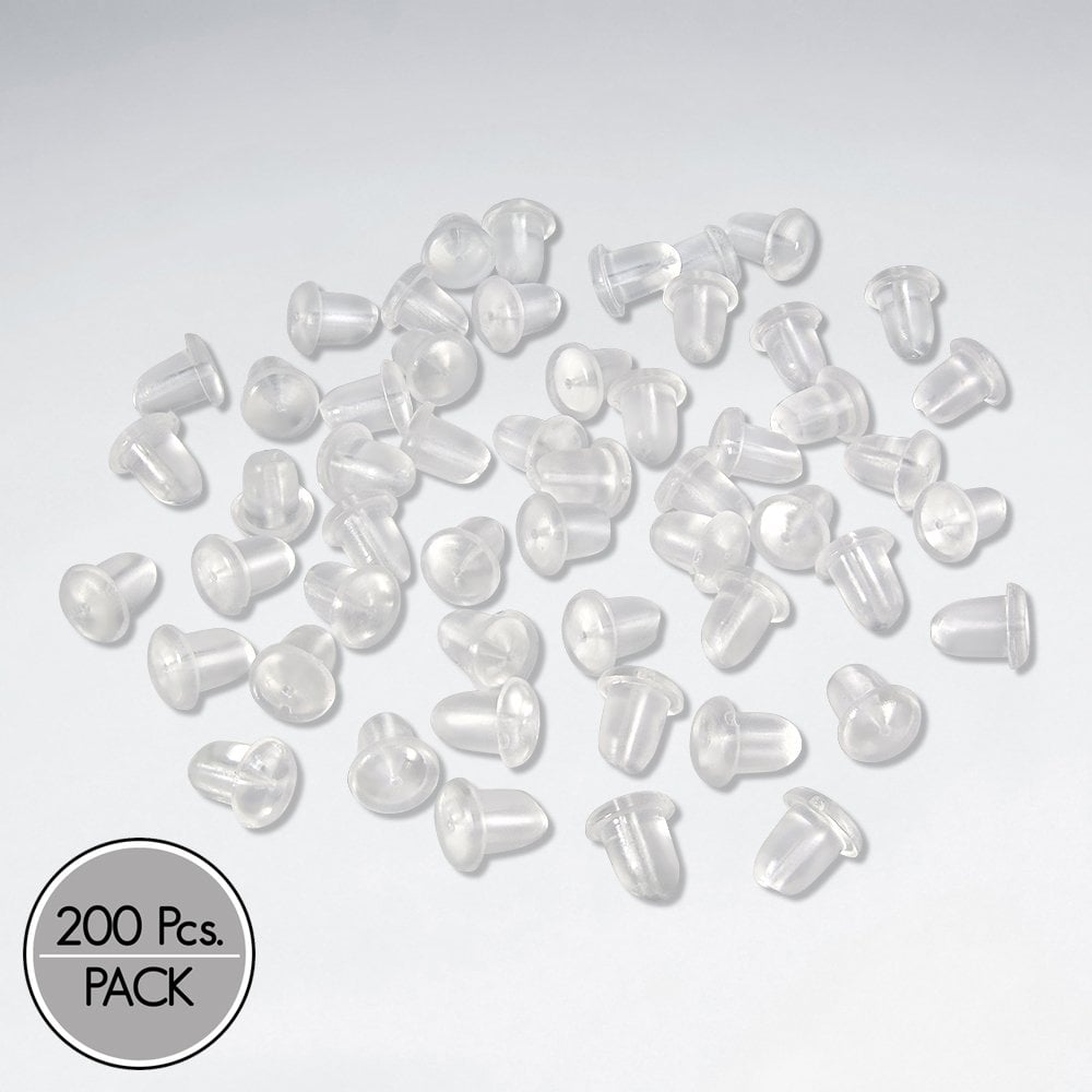 Earring Rubber Stopper Pack of 200 pieces
