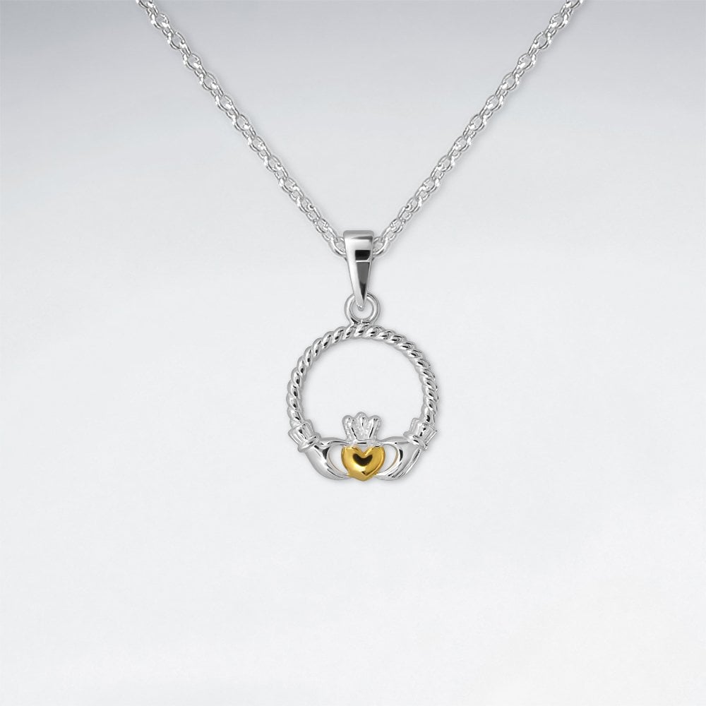 Sterling Silver Claddagh Pendant
