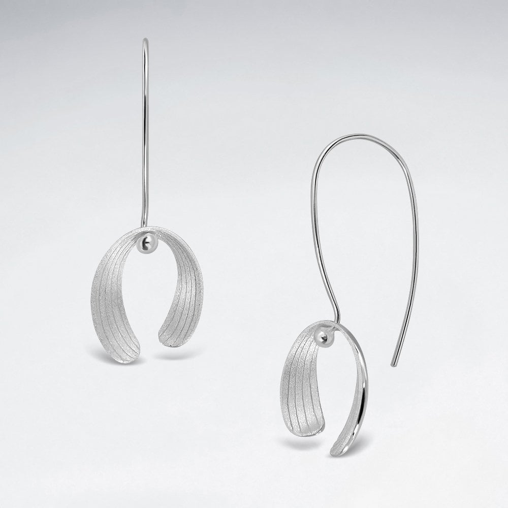 Sterling Silver Mistletoe Flower Earrings
