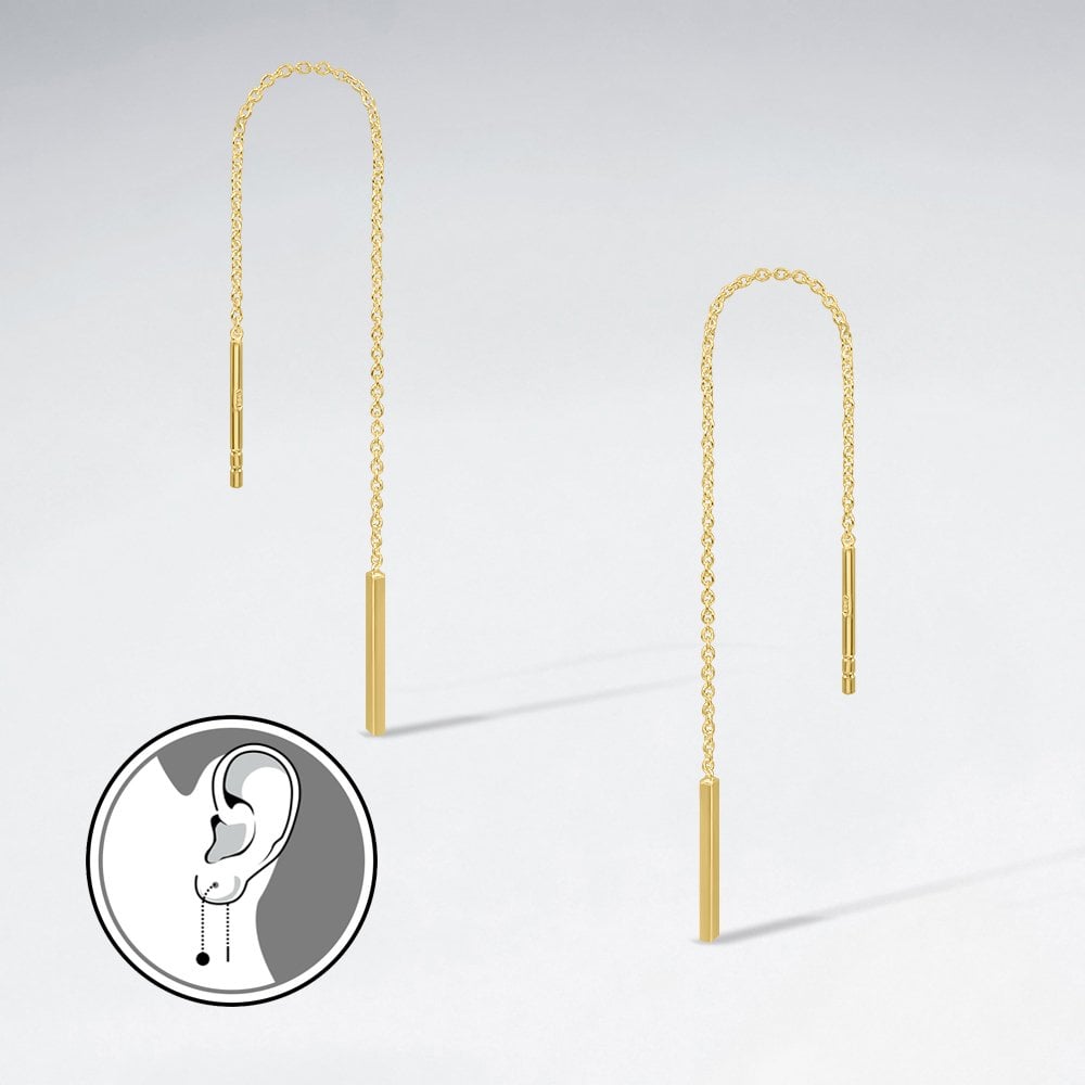 Encore Silver Threader Earrings