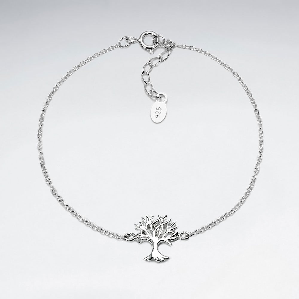 Sterling Silver Withered Tree Bracelet