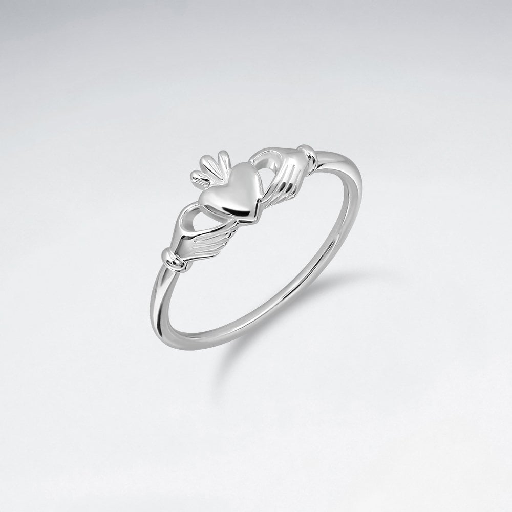 Sterling Silver Claddagh Symbol Ring