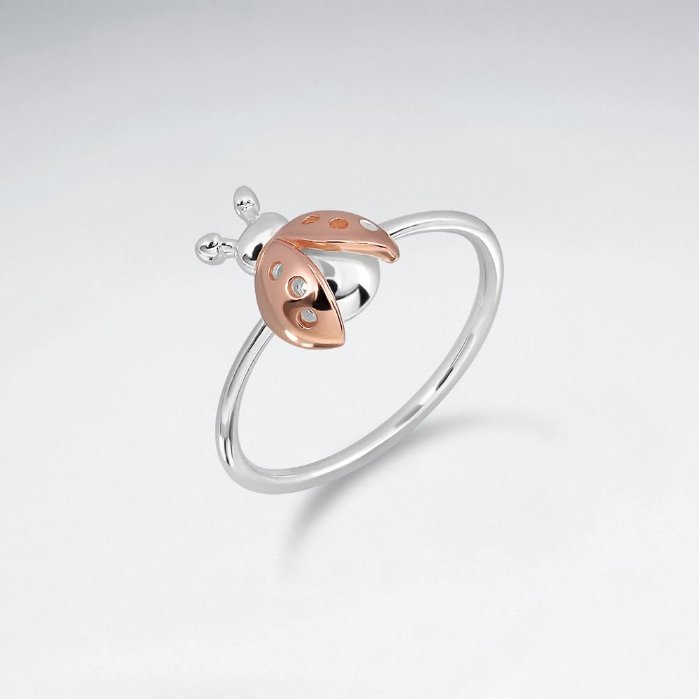 Sterling Silver Ladybug Ring
