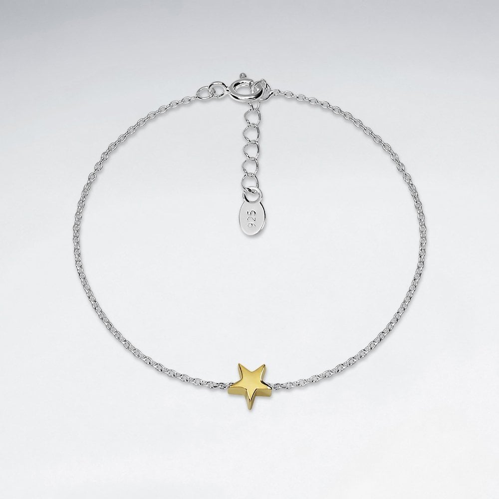 Sterling Silver Celestial Star Bracelet