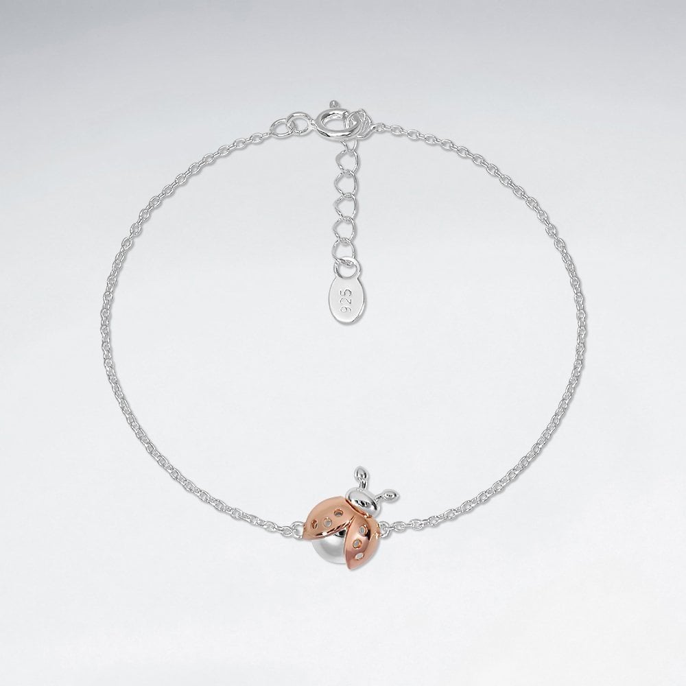 Sterling Silver Ladybug Bracelet