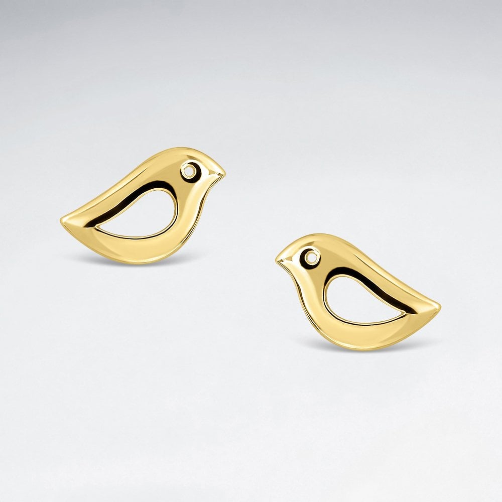 Sterling Silver Love Bird Earrings
