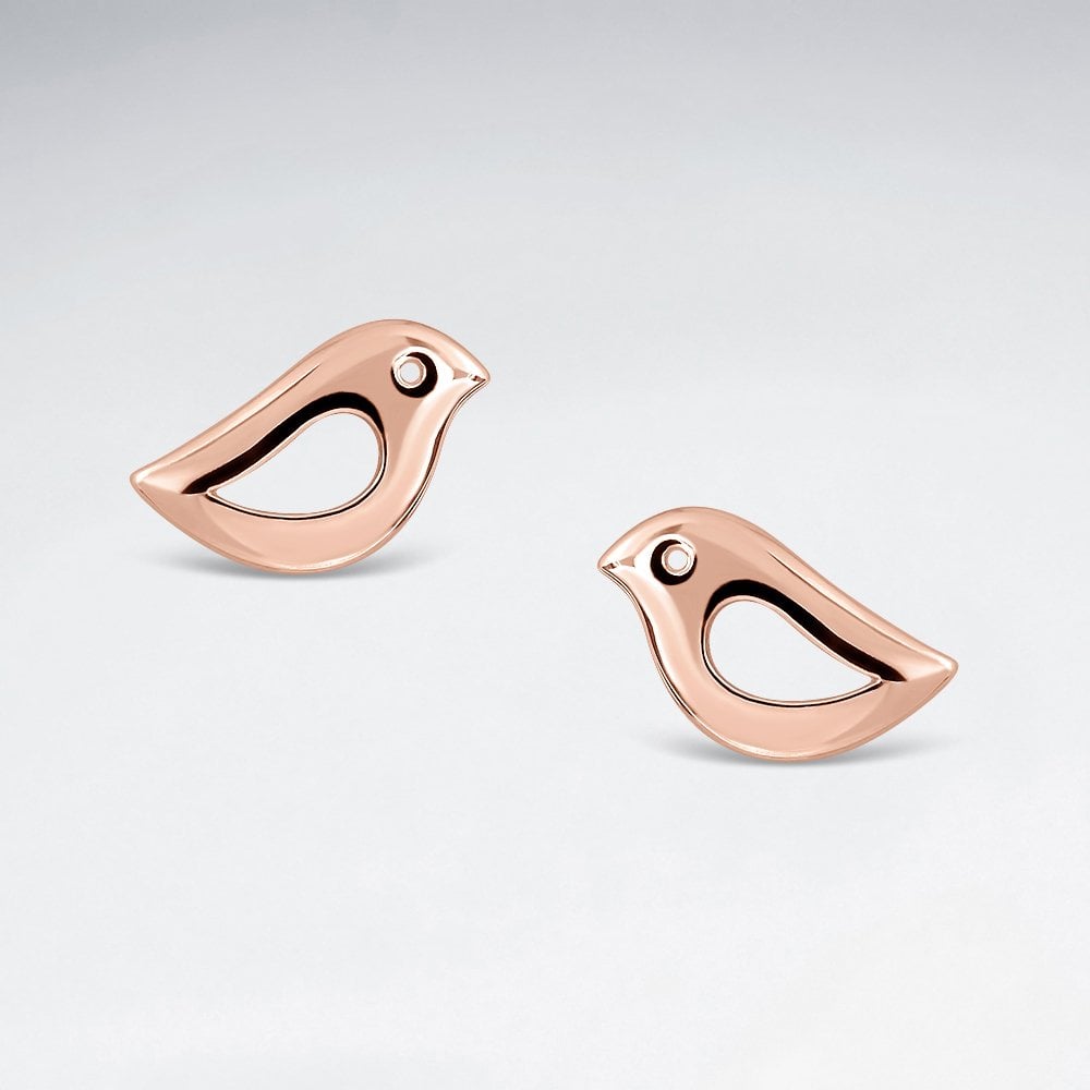 Sterling Silver Love Bird Earrings