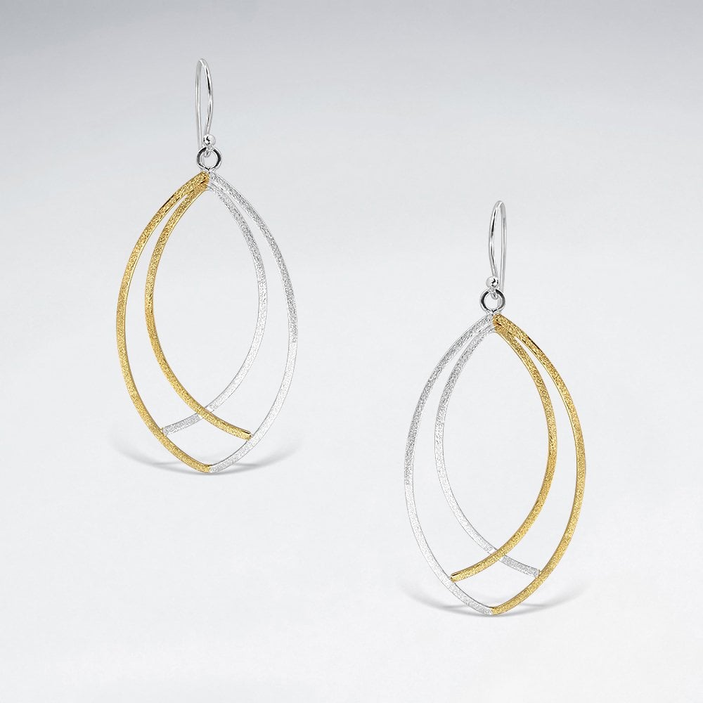 Organic Openwork Sterling Silver Large Earrings