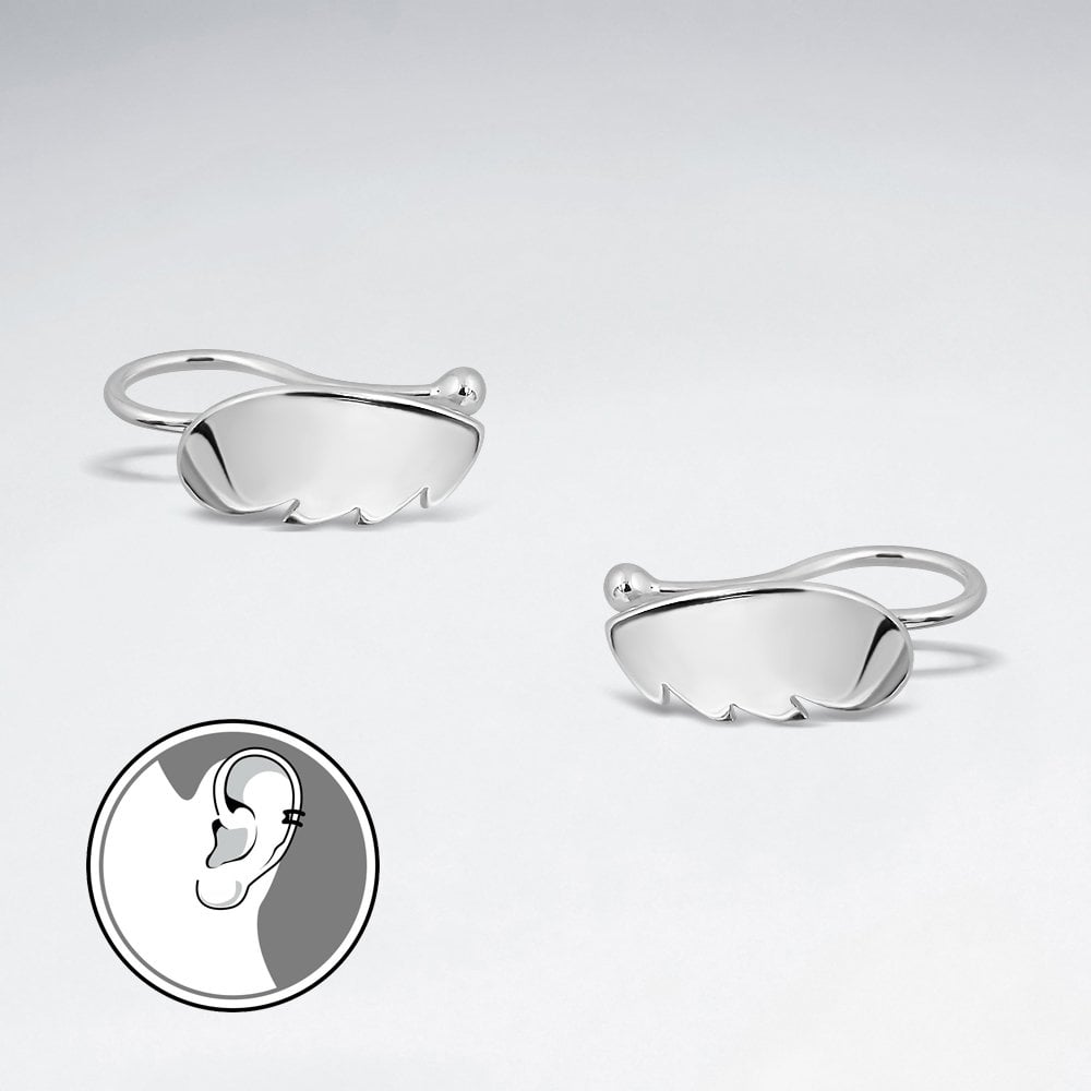 Wing Sterling Silver Ear cuffs