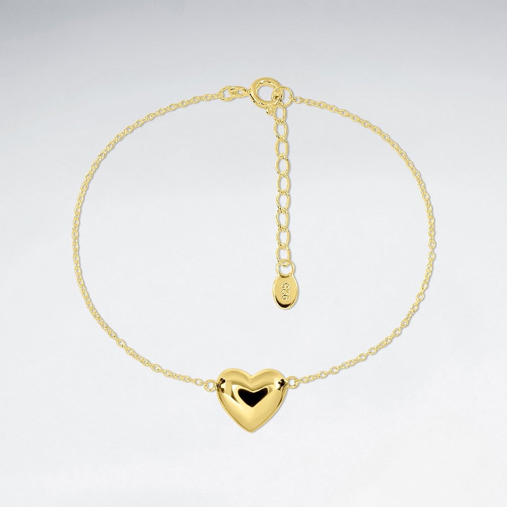 Sterling Silver Heart Silhouette Bracelet