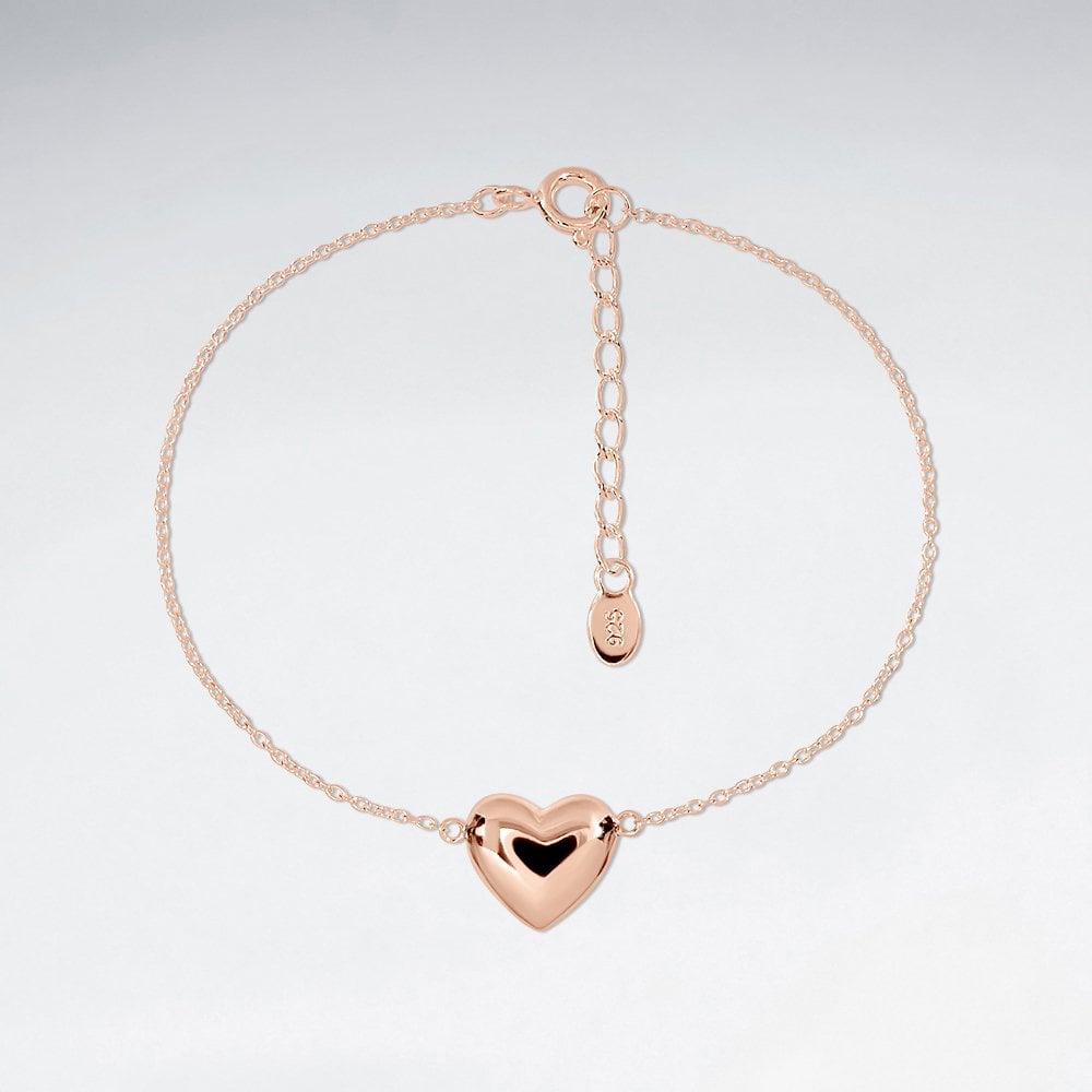 Sterling Silver Heart Silhouette Bracelet