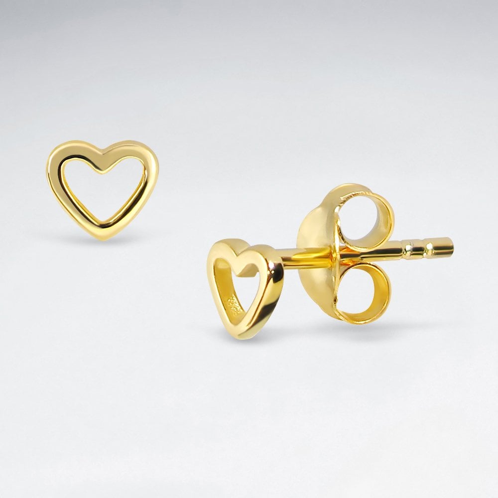 Love Story Openwork Heart Earrings Studs