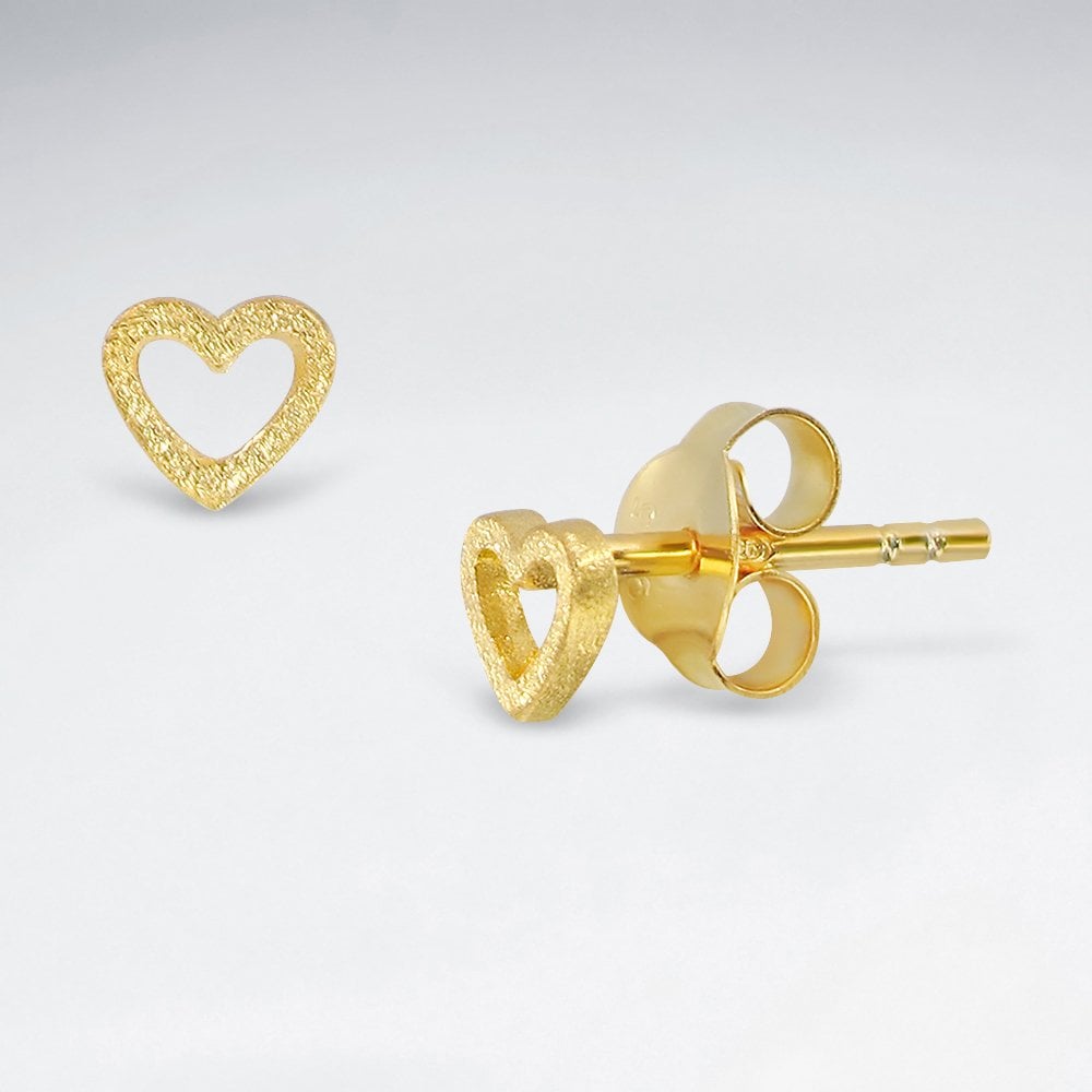Love Story Openwork Heart Earrings Studs