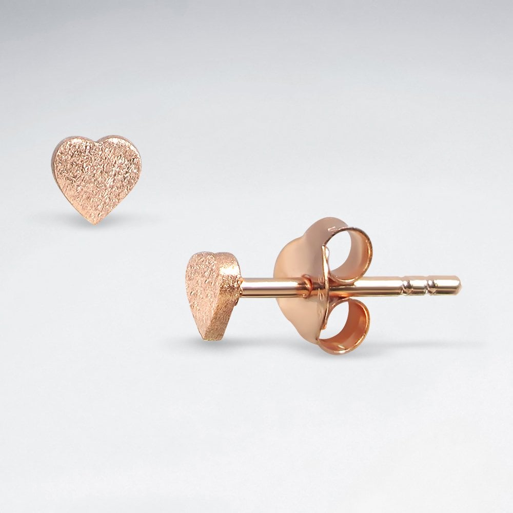 Love Story Heart Stud Earrings