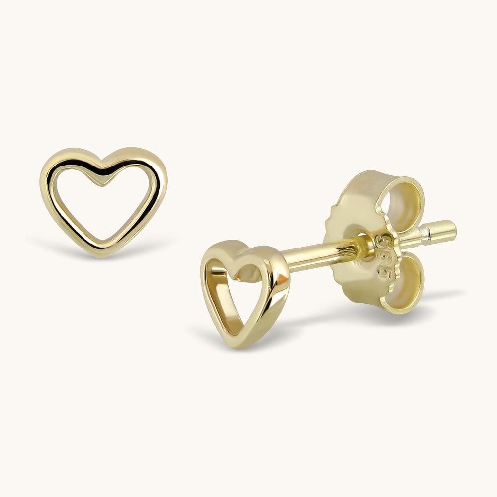 Love Story Openwork Heart Earrings Studs