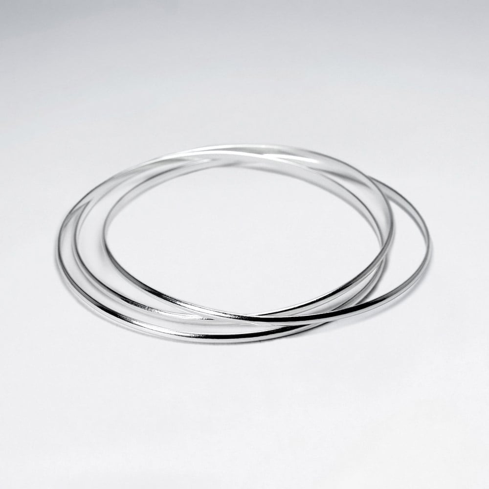 Stackable Sterling Silver Bangle Bracelet