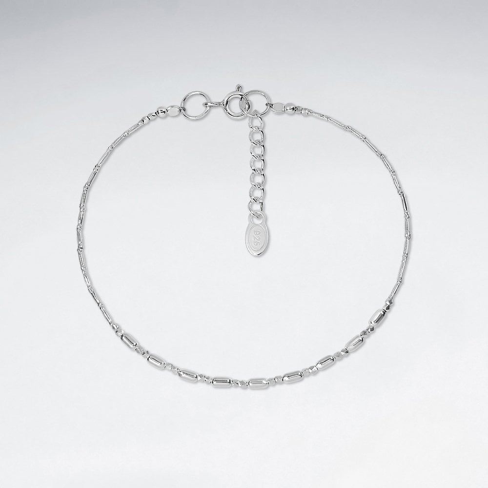 Dainty Sterling Silver Adjustable Bracelet