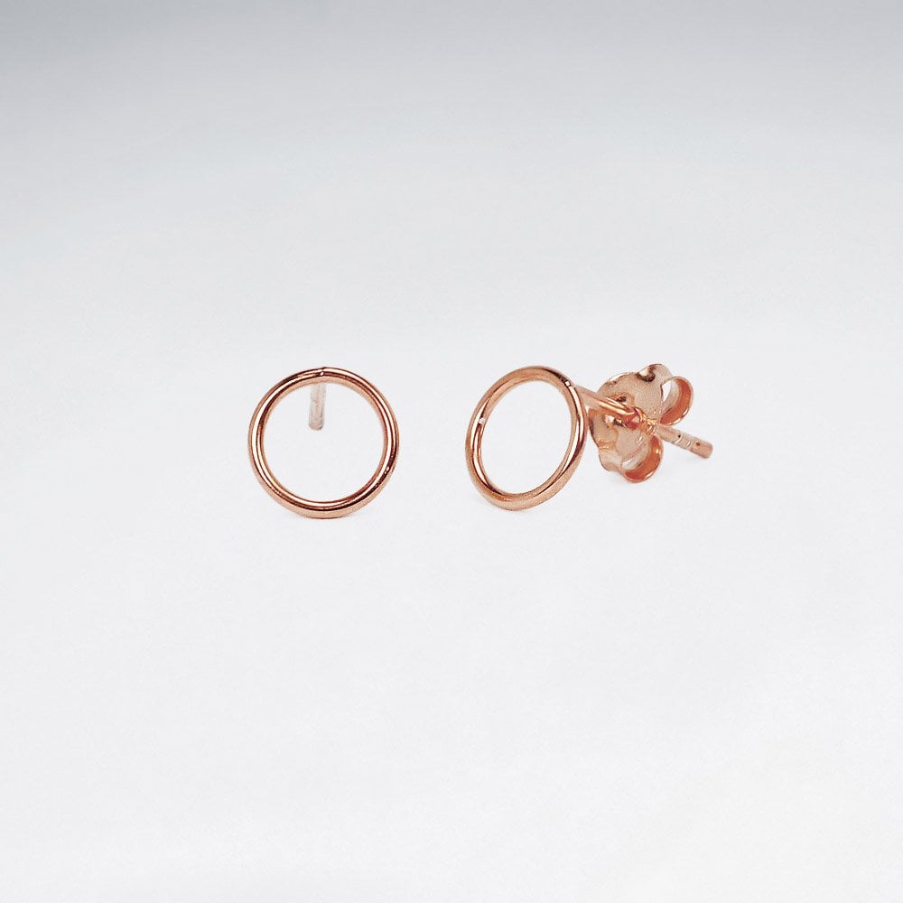 Sterling Silver Stud Ring Hoop Earrings