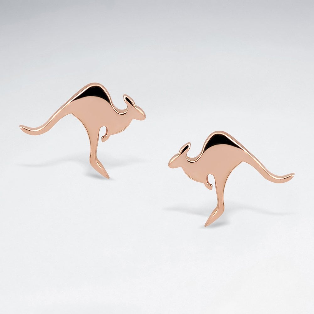 Sterling Silver Kangaroo Earrings