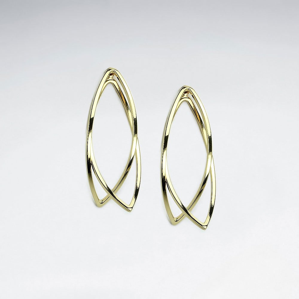 Sterling Silver Sculpted Openwork Earrings in Matte